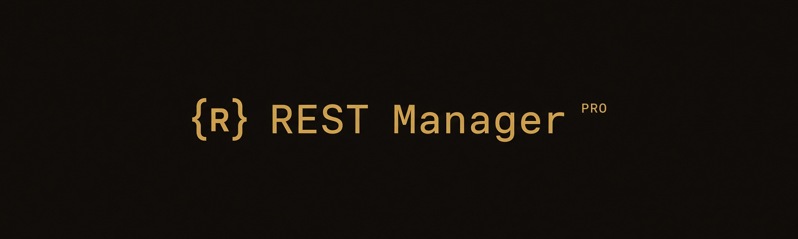 REST Manager Pro banner.